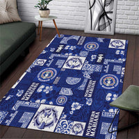 Northern Mariana Islands Magof Nochebuena Area Rug Pacific Patchwork Xmas Vibes - Polynesian Pride