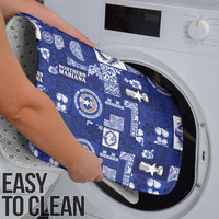 Northern Mariana Islands Magof Nochebuena Bathroom Set Pacific Patchwork Xmas Vibes - Polynesian Pride