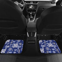 Northern Mariana Islands Magof Nochebuena Car Mats Pacific Patchwork Xmas Vibes - Polynesian Pride