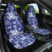 Northern Mariana Islands Magof Nochebuena Car Seat Cover Pacific Patchwork Xmas Vibes - Polynesian Pride