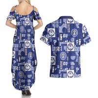 Northern Mariana Islands Magof Nochebuena Couples Matching Summer Maxi Dress and Hawaiian Shirt Pacific Patchwork Xmas Vibes LT9 - Polynesian Pride