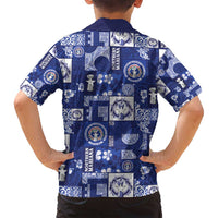 Northern Mariana Islands Magof Nochebuena Family Matching Long Sleeve Bodycon Dress and Hawaiian Shirt Pacific Patchwork Xmas Vibes LT9 - Polynesian Pride