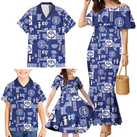 Northern Mariana Islands Magof Nochebuena Family Matching Mermaid Dress and Hawaiian Shirt Pacific Patchwork Xmas Vibes - Polynesian Pride