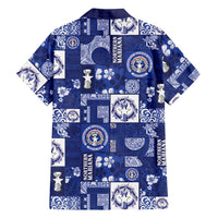 Northern Mariana Islands Magof Nochebuena Family Matching Off Shoulder Maxi Dress and Hawaiian Shirt Pacific Patchwork Xmas Vibes LT9 - Polynesian Pride
