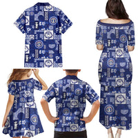 Northern Mariana Islands Magof Nochebuena Family Matching Puletasi and Hawaiian Shirt Pacific Patchwork Xmas Vibes LT9 - Polynesian Pride