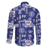 Northern Mariana Islands Magof Nochebuena Family Matching Summer Maxi Dress and Hawaiian Shirt Pacific Patchwork Xmas Vibes - Polynesian Pride