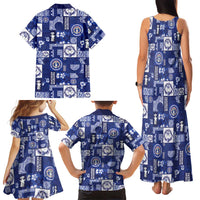 Northern Mariana Islands Magof Nochebuena Family Matching Tank Maxi Dress and Hawaiian Shirt Pacific Patchwork Xmas Vibes LT9 - Polynesian Pride
