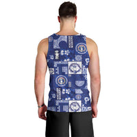 Northern Mariana Islands Magof Nochebuena Men Tank Top Pacific Patchwork Xmas Vibes - Polynesian Pride
