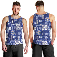 Northern Mariana Islands Magof Nochebuena Men Tank Top Pacific Patchwork Xmas Vibes - Polynesian Pride