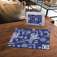 Northern Mariana Islands Magof Nochebuena Puzzle Pacific Patchwork Xmas Vibes - Polynesian Pride