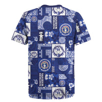 Northern Mariana Islands Magof Nochebuena Rugby Jersey Pacific Patchwork Xmas Vibes - Polynesian Pride