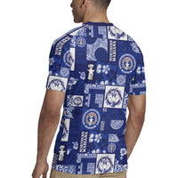 Northern Mariana Islands Magof Nochebuena Rugby Jersey Pacific Patchwork Xmas Vibes - Polynesian Pride
