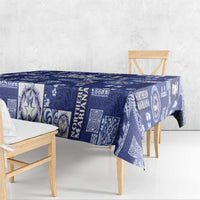 Northern Mariana Islands Magof Nochebuena Tablecloth Pacific Patchwork Xmas Vibes - Polynesian Pride