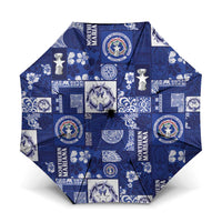 Northern Mariana Islands Magof Nochebuena Umbrella Pacific Patchwork Xmas Vibes - Polynesian Pride
