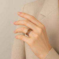 Rotuma Faiakse'ea 'e Kirisimasi Classic Ring Pacific Patchwork Xmas Vibes - Polynesian Pride