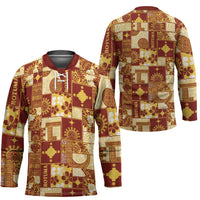 Rotuma Faiakse'ea 'e Kirisimasi Hockey Jersey Pacific Patchwork Xmas Vibes - Polynesian Pride