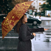 Rotuma Faiakse'ea 'e Kirisimasi Umbrella Pacific Patchwork Xmas Vibes - Polynesian Pride