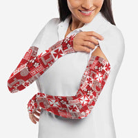 Wallis Et Futuna Kilisimasi Fiefia Arm Sleeves Pacific Patchwork Xmas Vibes - Polynesian Pride