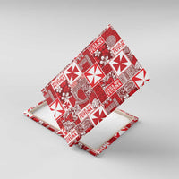 Wallis Et Futuna Kilisimasi Fiefia Canvas Wall Art Pacific Patchwork Xmas Vibes - Polynesian Pride