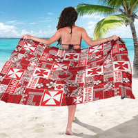 Wallis Et Futuna Kilisimasi Fiefia Sarong Pacific Patchwork Xmas Vibes - Polynesian Pride