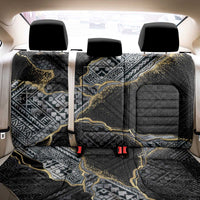Polynesian Tribal Tattoo Back Car Seat Cover Dark Marble Pattern