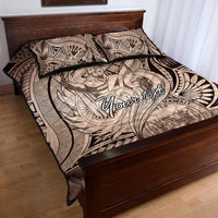Personalised Aloha King Kamehameha Spirits Quilt Bed Set Beige Special