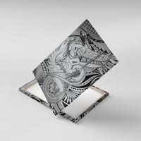 Personalised Aloha King Kamehameha Spirits Canvas Wall Art Grey Special