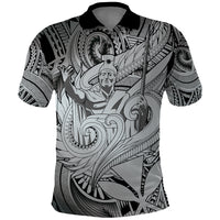 Personalised Aloha King Kamehameha Spirits Polo Shirt Grey Special LT9 Grey - Polynesian Pride