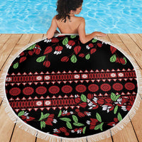 Fiji Masi Bula Tagimoucia Flowers Beach Blanket