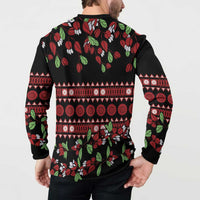 Fiji Masi Bula Tagimoucia Flowers Button Sweatshirt