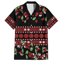 Fiji Masi Bula Tagimoucia Flowers Family Matching Short Sleeve Bodycon Dress and Hawaiian Shirt