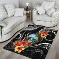 Hafa Adai Guam Area Rug Guahan Seal Chamorro Stones Tribal