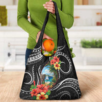 Hafa Adai Guam Grocery Bag Guahan Seal Chamorro Stones Tribal