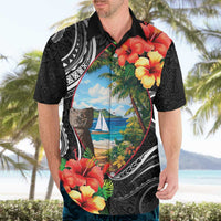 Hafa Adai Guam Hawaiian Shirt Guahan Seal Chamorro Stones Tribal