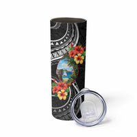 Hafa Adai Guam Skinny Tumbler Guahan Seal Chamorro Stones Tribal