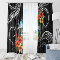 Hafa Adai Guam Window Curtain Guahan Seal Chamorro Stones Tribal