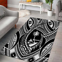 Hafa Adai Guam Inspired Tattoo Area Rug