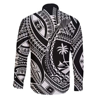 Hafa Adai Guam Inspired Tattoo Family Matching Long Sleeve Bodycon Dress and Hawaiian Shirt LT9 - Polynesian Pride