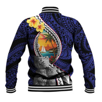 Hafa Adai Guam Seal Latte Stones Artwork Baseball Jacket