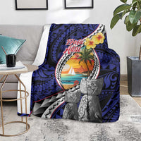Hafa Adai Guam Seal Latte Stones Artwork Blanket