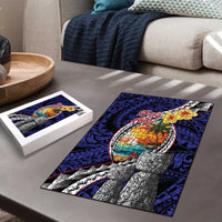 Hafa Adai Guam Seal Latte Stones Artwork Puzzle - Polynesian Pride