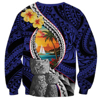 Hafa Adai Guam Seal Latte Stones Artwork Sweatshirt