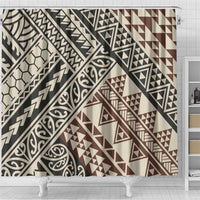 Niho Taniwha Kowhaiwhai Shower Curtain