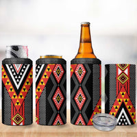 Niho Taniwha Taniko Motif 4 in 1 Can Cooler Tumbler