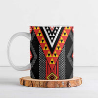 Niho Taniwha Taniko Motif Ceramic Mug - Polynesian Pride