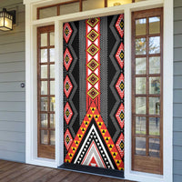 Niho Taniwha Taniko Motif Door Cover - Polynesian Pride