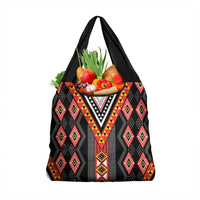 Niho Taniwha Taniko Motif Grocery Bag