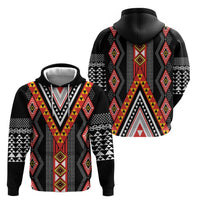 Niho Taniwha Taniko Motif Hoodie