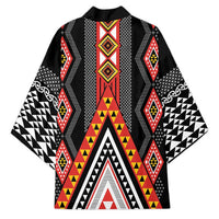 Niho Taniwha Taniko Motif Kimono - Polynesian Pride