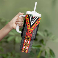 Niho Taniwha Taniko Motif Tumbler With Handle